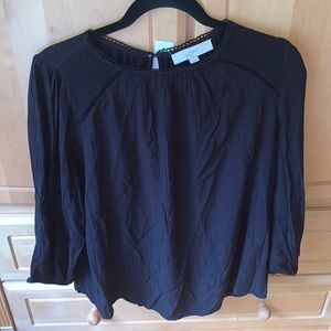 Loft Black Long Sleeve Blouse